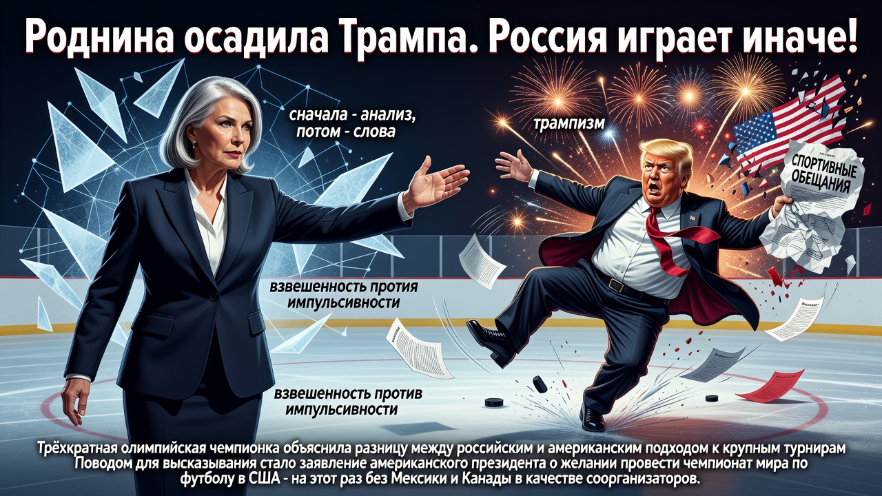 Роднина осадила Трампа. Россия играет иначе!