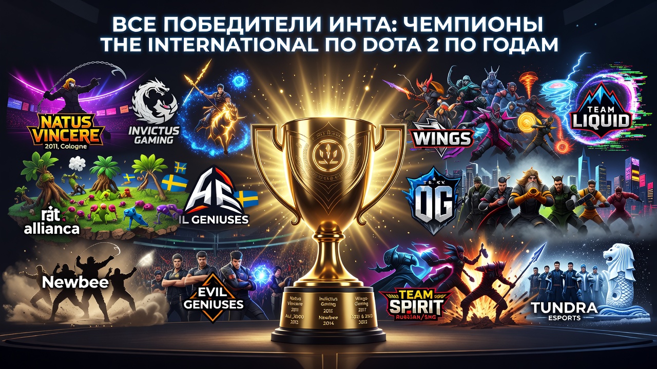 Все победители Инта: чемпионы The International по Dota 2 по годам