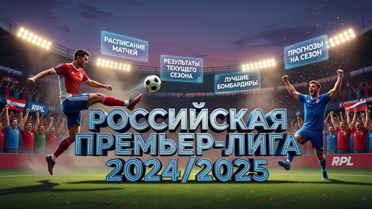 Российская премьер-лига 2024/2025: расписание матчей, результаты, лучшие бомбардиры и прогнозы сезона