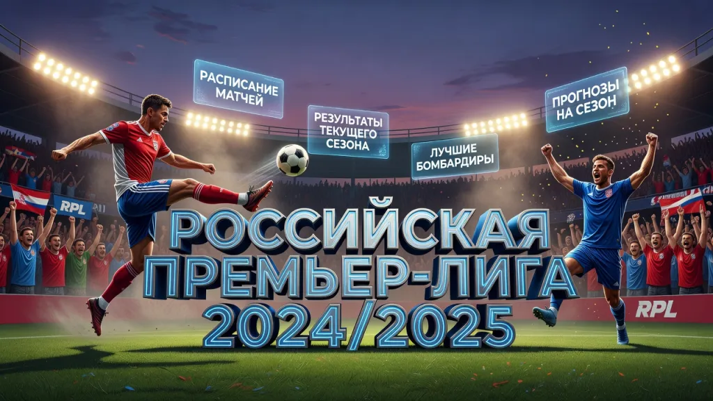 Российская премьер-лига 2024/2025: расписание матчей, результаты, лучшие бомбардиры и прогнозы сезона